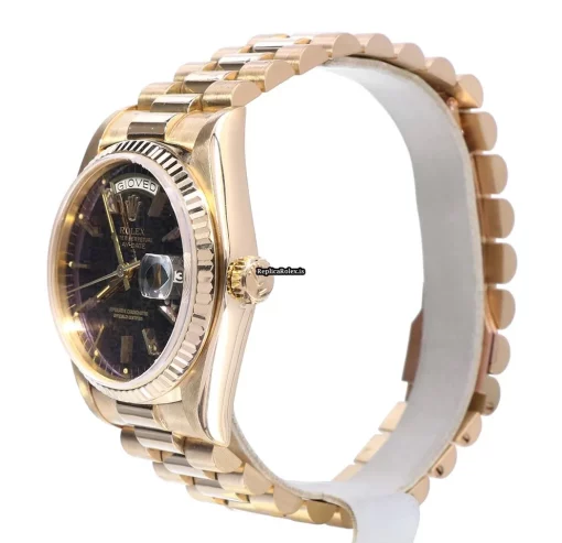 Offering Fakes Rolex Day-date 36 18038 Caliber 3055 Automatic Movement 36mm Yellow Gold Case Mens/unisex Watch - Image 3
