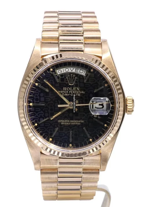 Offering Fakes Rolex Day-date 36 18038 Caliber 3055 Automatic Movement 36mm Yellow Gold Case Mens/unisex Watch - Image 5
