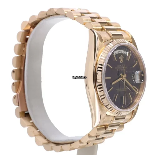 Offering Fakes Rolex Day-date 36 18038 Caliber 3055 Automatic Movement 36mm Yellow Gold Case Mens/unisex Watch - Image 8