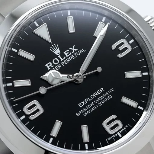 Top Replicas Rolex Explorer 214270 Caliber 3132 Automatic Movement 39mm Steel Case Watch - Image 7
