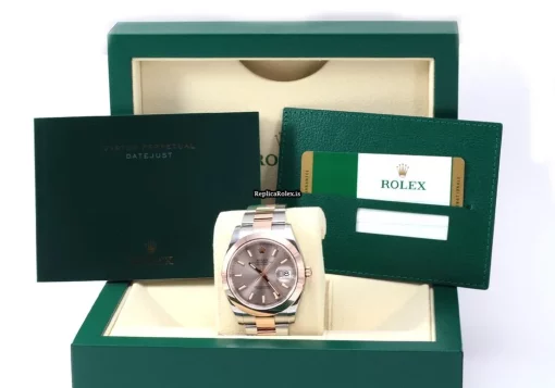 Fine Knockoff Rolex Datejust 126301 Caliber 3235 Automatic Movement 41mm Gold/steel Case Mens/unisex Watch - Image 6