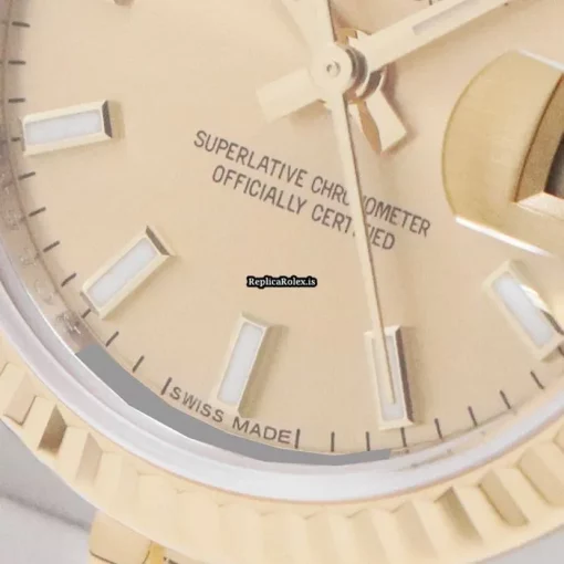 Incredible Fake Rolex Lady-datejust 179173 Caliber 2235 Automatic Movement 26mm Gold/steel Case Watch - Image 10