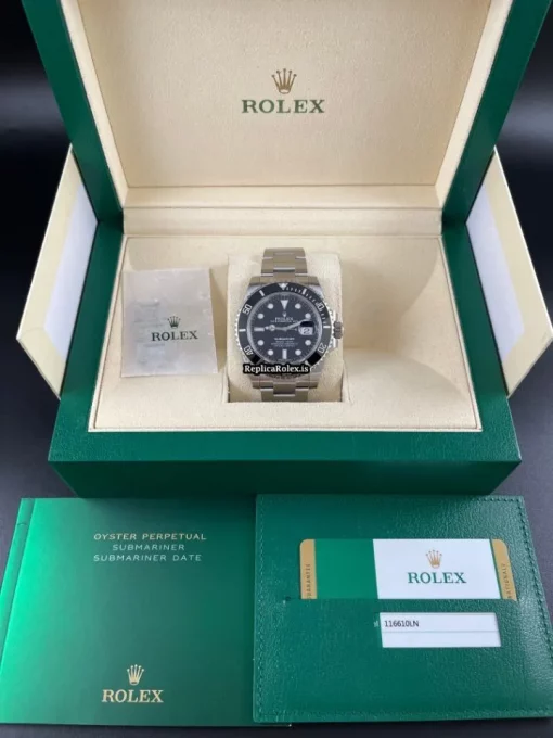 Inexpensive Replica Rolex Submariner Date 116610ln Caliber 3135 Automatic Movement 40mm Steel Case Mens/unisex Watch - Image 8