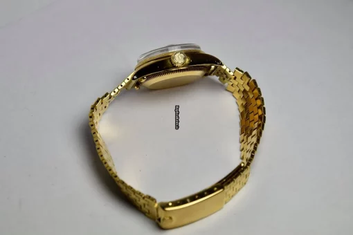 Wonderful Fake Rolex Lady-datejust 6520 Automatic Movement 24mm Yellow Gold Case Womens Watch - Image 5