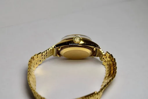 Wonderful Fake Rolex Lady-datejust 6520 Automatic Movement 24mm Yellow Gold Case Womens Watch - Image 6