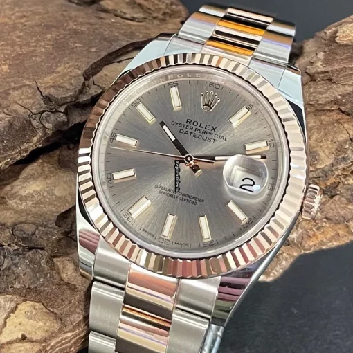 Well Made Fake Rolex Datejust II 126331 Automatic Movement 41mm Gold/steel Case Watch