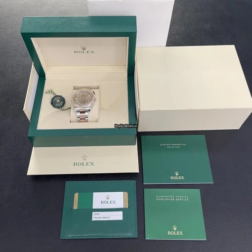 Well Made Fake Rolex Datejust II 126331 Automatic Movement 41mm Gold/steel Case Watch - Image 7