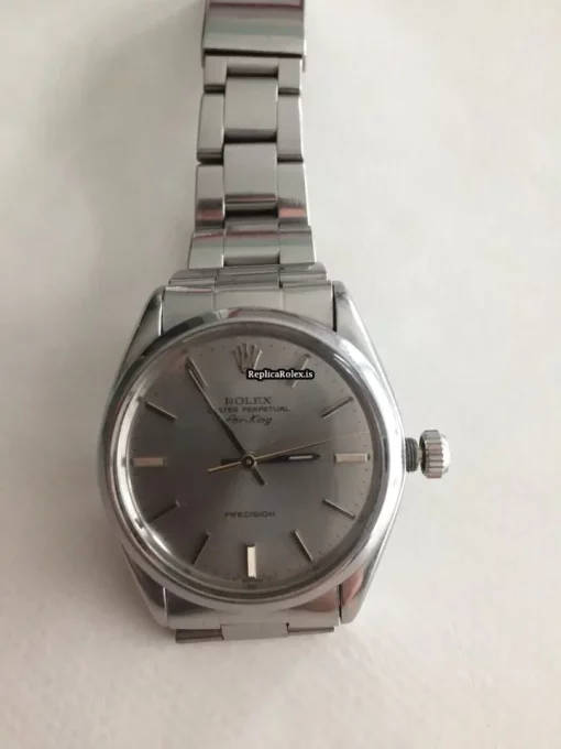 Suitable Fake Rolex Air King Precision 5500 Caliber 1520 Automatic Movement 34mm Steel Case Mens/unisex Watch - Image 6