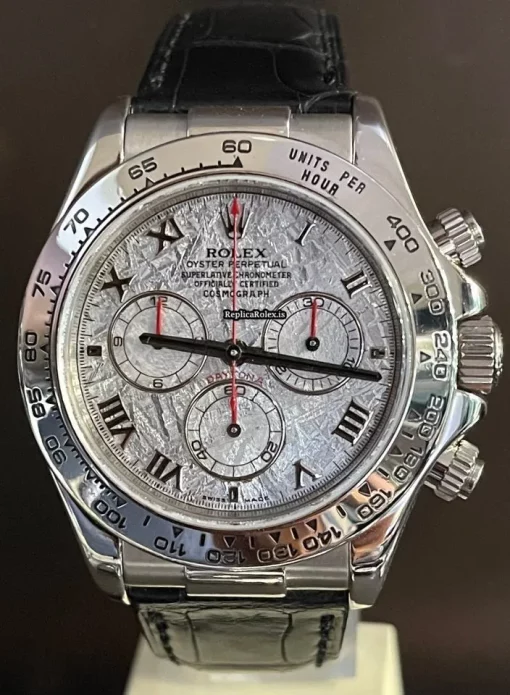 Epic Fakes Rolex Daytona 116519 Caliber 4130 Automatic Movement 40mm White Gold Case Mens/unisex Watch