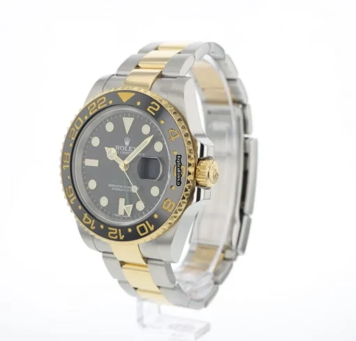 Swiss Replica Rolex Gmt-master II 116713ln Caliber 3186 Automatic Movement 40x47.7mm Gold/steel Case Mens/unisex Watch - Image 2