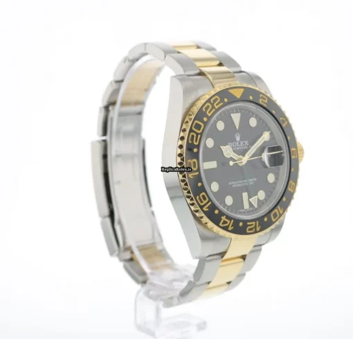 Swiss Replica Rolex Gmt-master II 116713ln Caliber 3186 Automatic Movement 40x47.7mm Gold/steel Case Mens/unisex Watch - Image 8