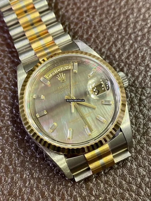 Excellent Replica Rolex Day-date 36 18239bic Automatic Movement White Gold Case Mens/unisex Watch