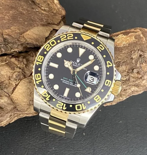 Awesome Replica Rolex Gmt-master II 116713ln Automatic Movement 40mm Gold/steel Case Watch