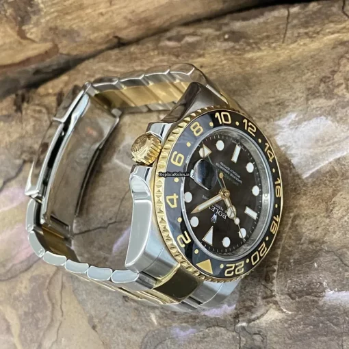 Awesome Replica Rolex Gmt-master II 116713ln Automatic Movement 40mm Gold/steel Case Watch - Image 3