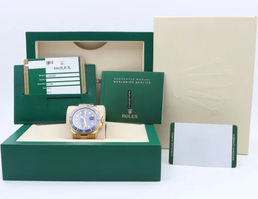 Top Fake Rolex Submariner Date 116618lb Caliber 3135 Automatic Movement 40mm Yellow Gold Case Mens/unisex Watch - Image 2