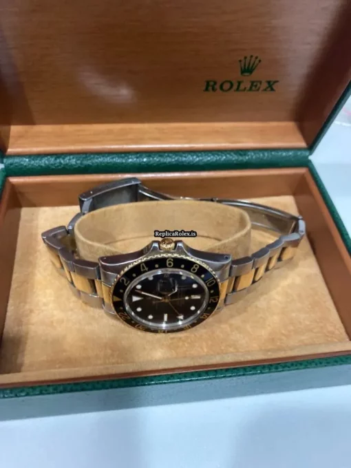 Fine Replica Rolex Gmt-master 16753 Automatic Movement 40mm Gold/steel Case Mens/unisex Watch