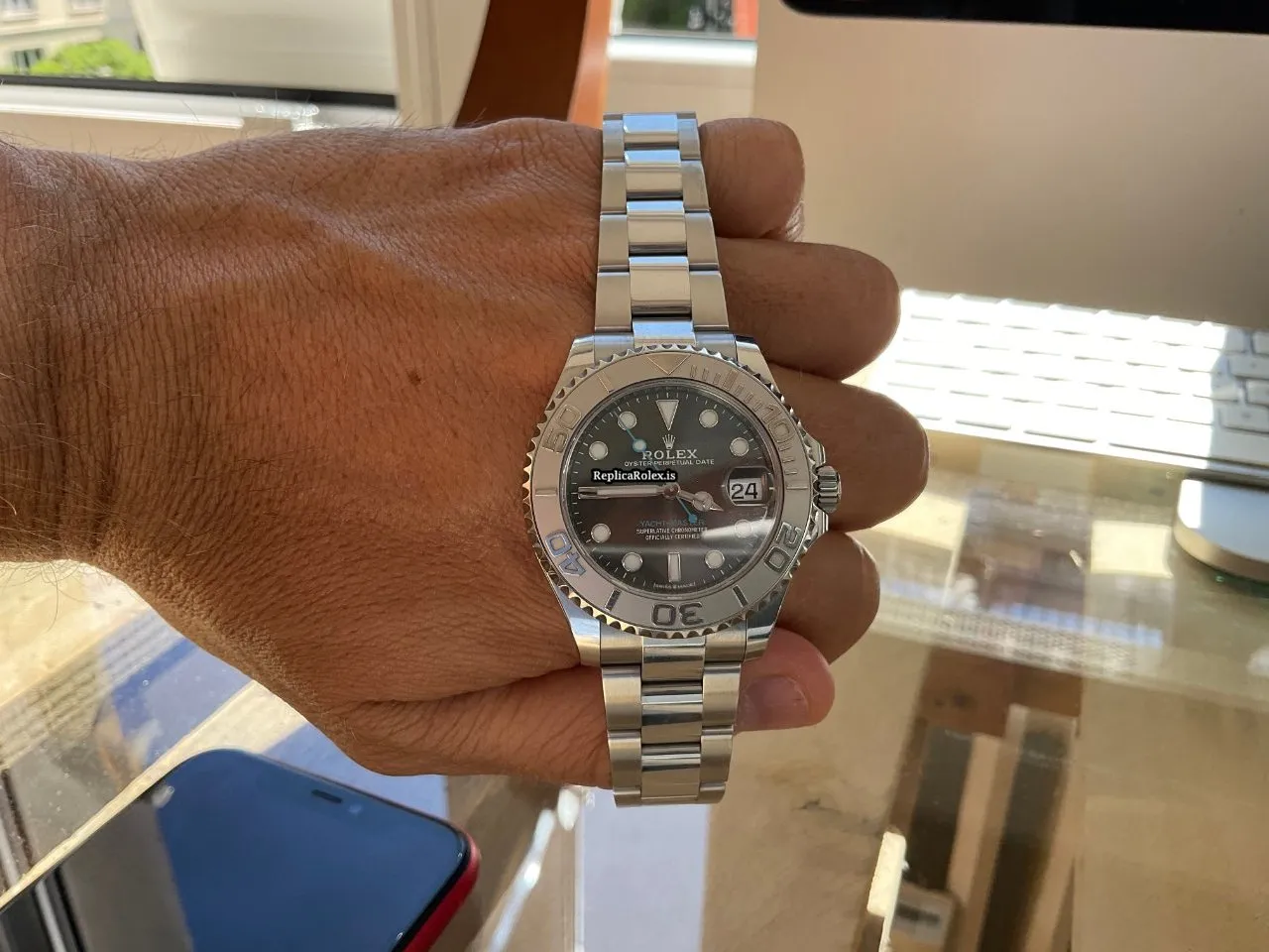 Fantastic Replica Rolex Yacht-master 37 268622 Caliber 2236 Automatic Movement 37mm Steel Case Mens/unisex Watch - Image 4