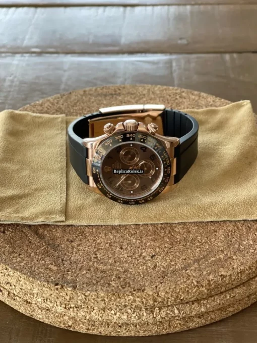 Reliable Fake Rolex Daytona 116515 Caliber 4130 Automatic Movement 40mm Rose Gold Case Mens/unisex Watch