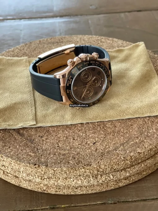 Reliable Fake Rolex Daytona 116515 Caliber 4130 Automatic Movement 40mm Rose Gold Case Mens/unisex Watch - Image 3