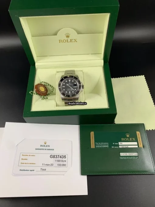 Cool Replica Rolex Submariner Date 116610ln Caliber 3135 Automatic Movement 40mm Steel Case Mens/unisex Watch - Image 6