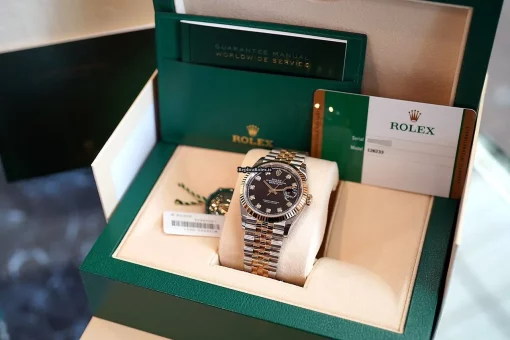 Pleasing Replica Rolex Datejust 126233 Caliber 3235 Automatic Movement 36mm Gold/steel Case Mens/unisex Watch - Image 2