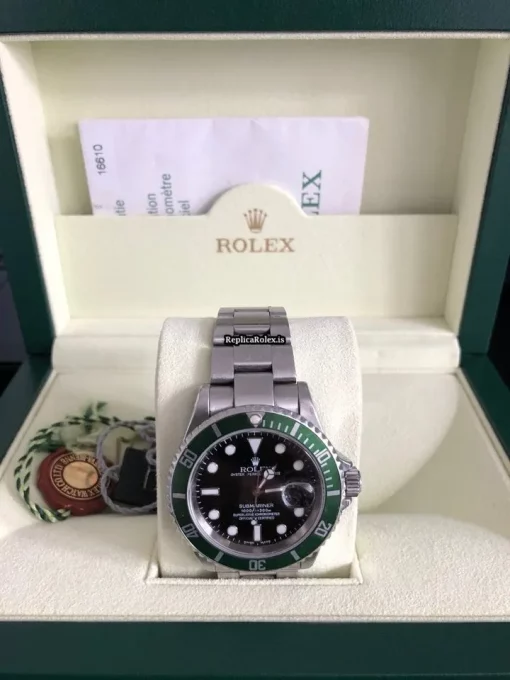 Incredible Knockoff Rolex Submariner Date 16610lv Caliber 3135 Automatic Movement 40mm Steel Case Mens/unisex Watch - Image 2