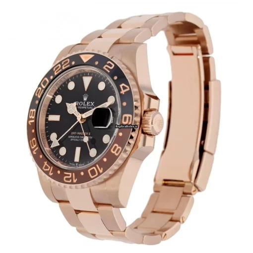 Fine Replica Rolex Gmt-master II 126715chnr Caliber 3285 Automatic Movement 40mm Rose Gold Case Mens/unisex Watch - Image 3