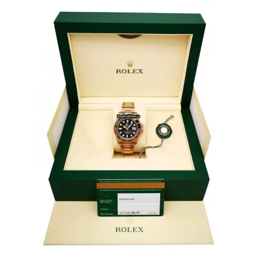 Fine Replica Rolex Gmt-master II 126715chnr Caliber 3285 Automatic Movement 40mm Rose Gold Case Mens/unisex Watch - Image 6