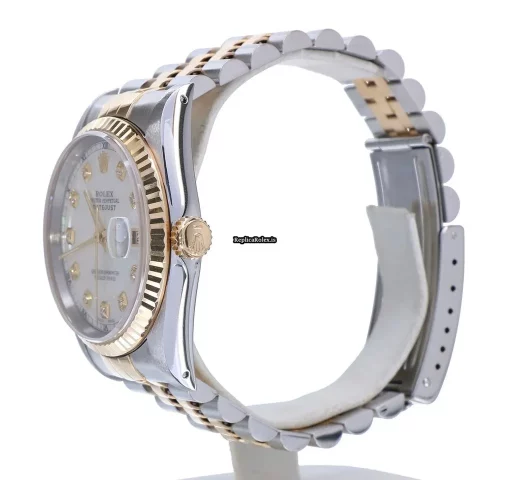 Appealing Fake Rolex Datejust 16233 Caliber 3135 Automatic Movement 36mm Gold/steel Case Mens/unisex Watch - Image 4