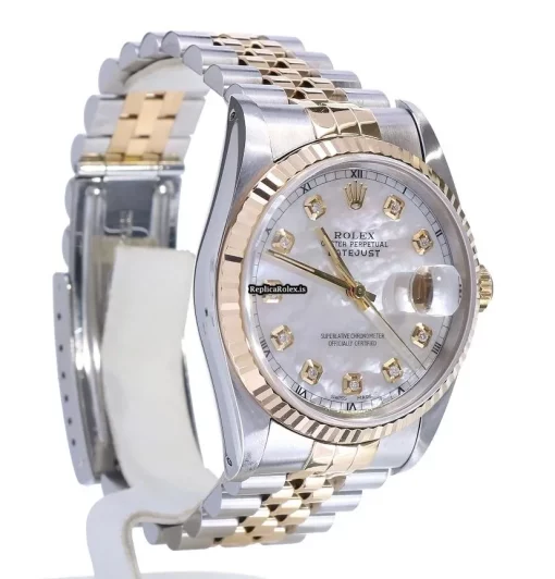 Appealing Fake Rolex Datejust 16233 Caliber 3135 Automatic Movement 36mm Gold/steel Case Mens/unisex Watch - Image 7