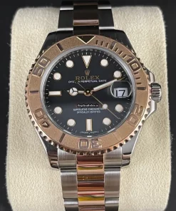Beautiful Fake Rolex Yacht-master 37 268621 Caliber 2236 Automatic Movement 37mm Gold/steel Case Mens/unisex Watch