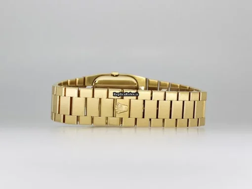 Incredible Replica Rolex Cellini 4951 Caliber 1602 Manual Winding Movement 27x36mm Yellow Gold Case Womens Watch - Image 11