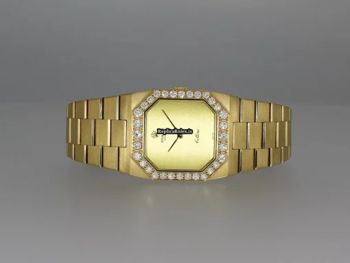 Incredible Replica Rolex Cellini 4951 Caliber 1602 Manual Winding Movement 27x36mm Yellow Gold Case Womens Watch - Image 5