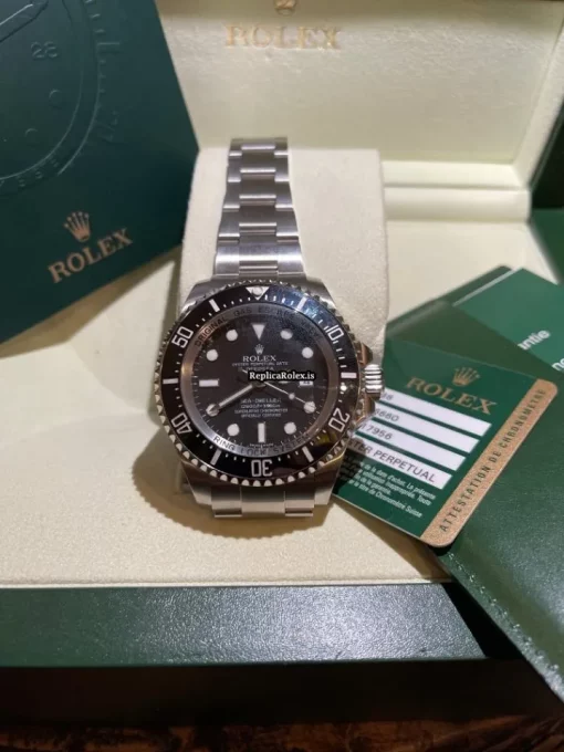 Recommend Fake Rolex Sea-dweller Deepsea 116660 Caliber 3135 Automatic Movement 44mm Steel Case Mens/unisex Watch - Image 3
