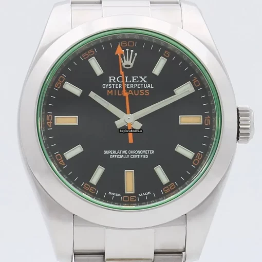 Fantastic Replica Rolex Milgauss 116400gv Caliber 3131 Automatic Movement 40mm Steel Case Mens/unisex Watch