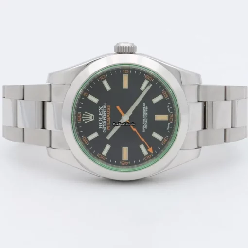 Fantastic Replica Rolex Milgauss 116400gv Caliber 3131 Automatic Movement 40mm Steel Case Mens/unisex Watch - Image 5