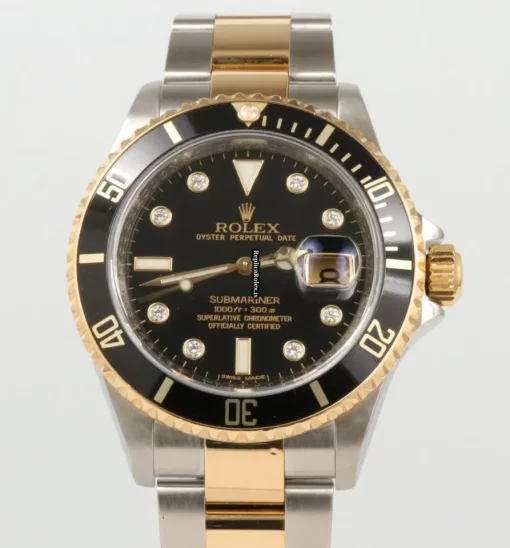 Stylish Fake Rolex Submariner Date 16613ln Caliber 3135 Automatic Movement 40mm Gold/steel Case Mens/unisex Watch - Image 3
