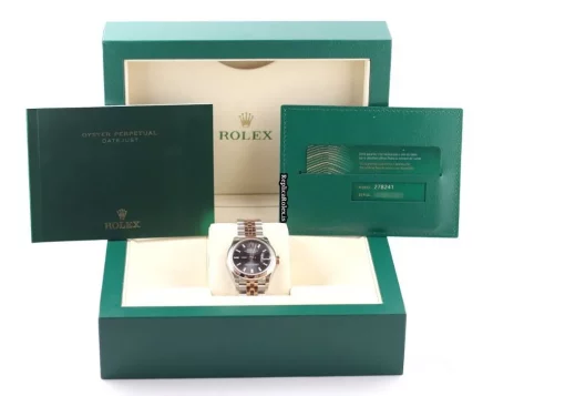 Excellent Fake Rolex Datejust 278241 Caliber 2236 Automatic Movement 31mm Gold/steel Case Womens Watch - Image 8