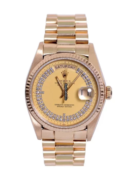 Great Replica Rolex Day-date 36 18038 Automatic Movement 36mm Yellow Gold Case Mens/unisex Watch