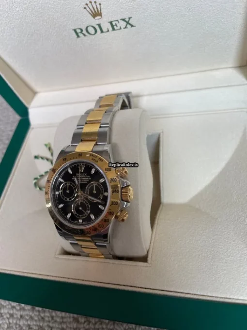 Incredible Copy Rolex Daytona 116523 Caliber 4130 Automatic Movement 40mm Gold/steel Case Mens/unisex Watch - Image 4