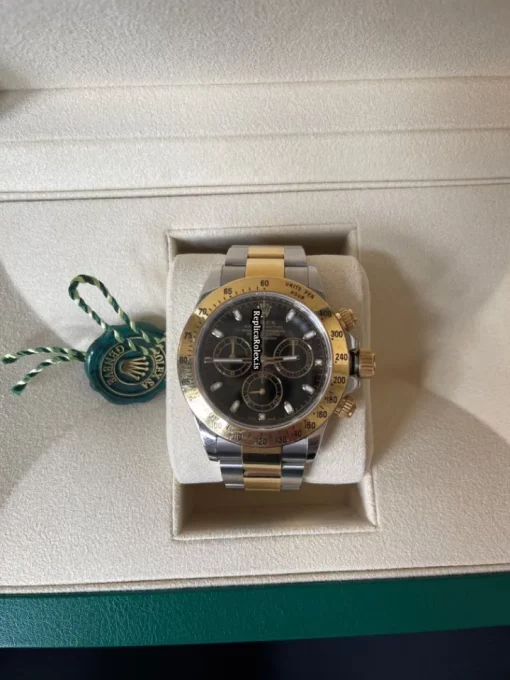 Incredible Copy Rolex Daytona 116523 Caliber 4130 Automatic Movement 40mm Gold/steel Case Mens/unisex Watch - Image 8