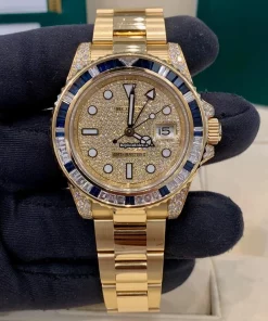 Nice Replica Rolex Gmt-master II 116758sa Automatic Movement 40mm Yellow Gold Case Mens/unisex Watch
