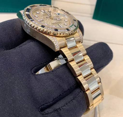 Nice Replica Rolex Gmt-master II 116758sa Automatic Movement 40mm Yellow Gold Case Mens/unisex Watch - Image 2