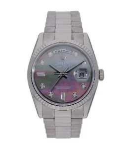 Fabulous Fake Rolex Day-date 36 118239 Automatic Movement 36mm White Gold Case Mens/unisex Watch