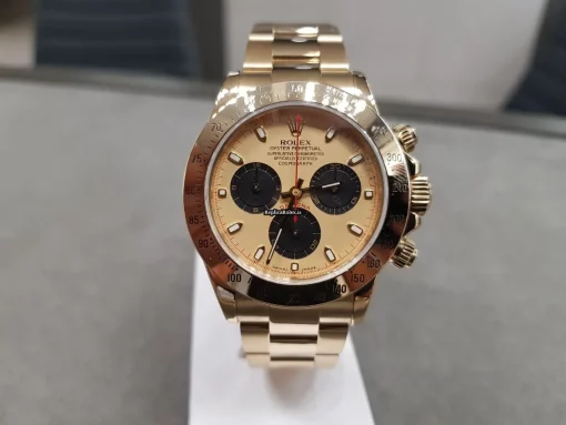 Design Fake Rolex Daytona 116528 Caliber 4130 Automatic Movement 40mm Yellow Gold Case Mens/unisex Watch - Image 2