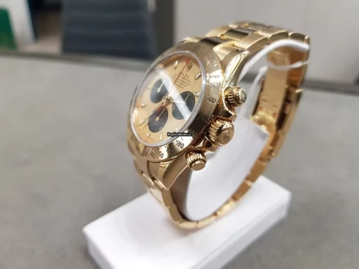 Design Fake Rolex Daytona 116528 Caliber 4130 Automatic Movement 40mm Yellow Gold Case Mens/unisex Watch - Image 3