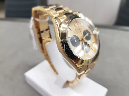Design Fake Rolex Daytona 116528 Caliber 4130 Automatic Movement 40mm Yellow Gold Case Mens/unisex Watch - Image 4