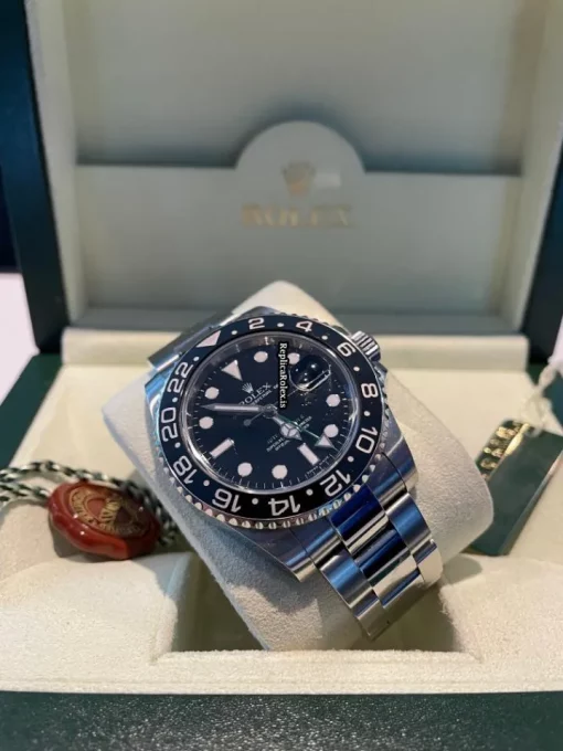 Awesome Replica Rolex Gmt-master II 116710ln Caliber 3186 Automatic Movement 40mm Steel Case Mens/unisex Watch - Image 2