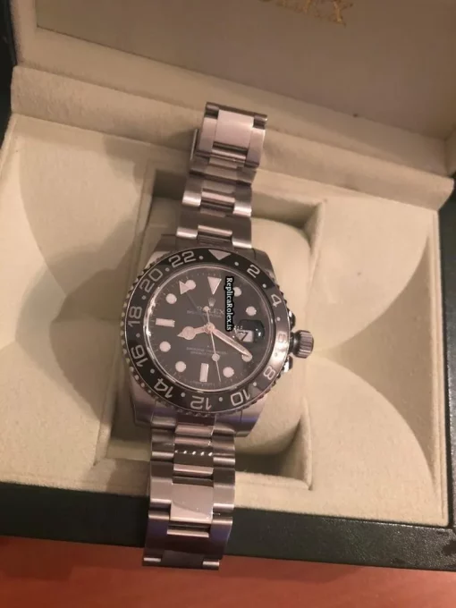 Awesome Replica Rolex Gmt-master II 116710ln Caliber 3186 Automatic Movement 40mm Steel Case Mens/unisex Watch - Image 8