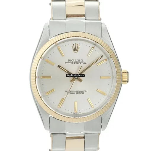 Aaa Fake Rolex Oyster Perpetual 34 1005 Caliber 1570 Automatic Movement 34mm Gold/steel Case Watch